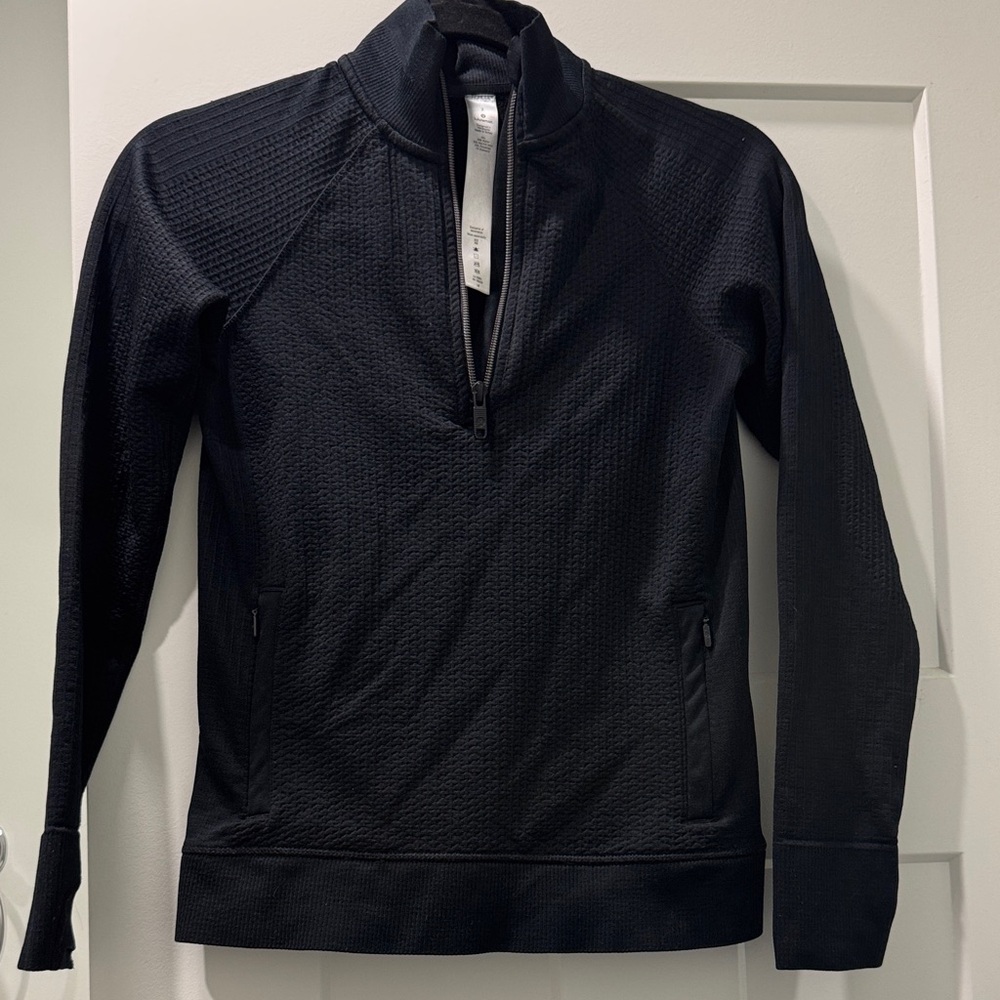 lululemon athletica Black Women's Half-Zip Pullover - Picture 1 of 2